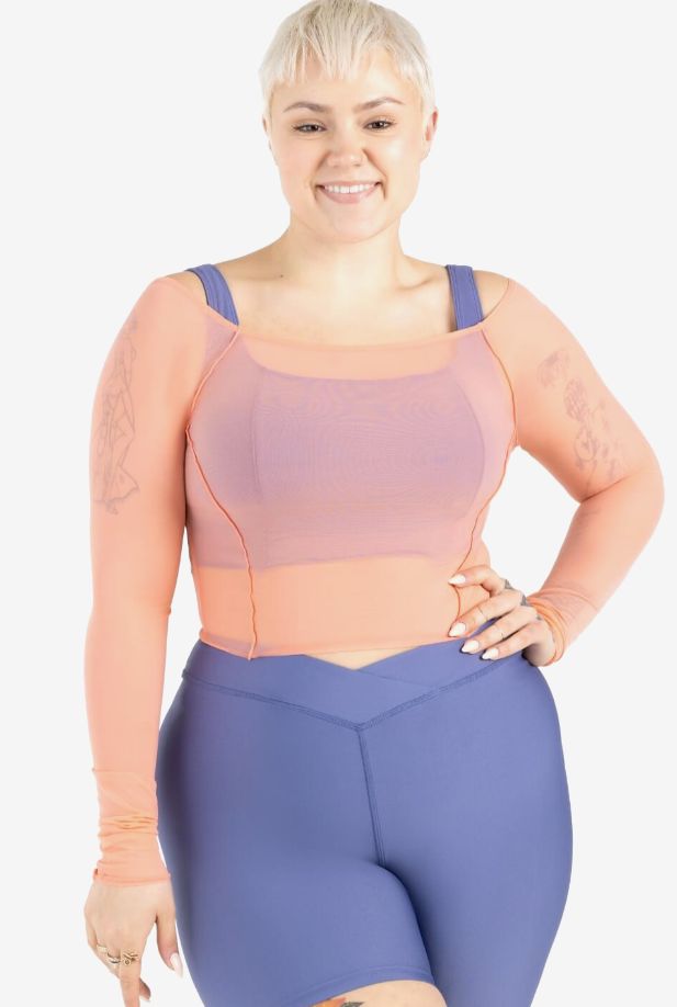 DUSK MESH L/S TOP #12247W