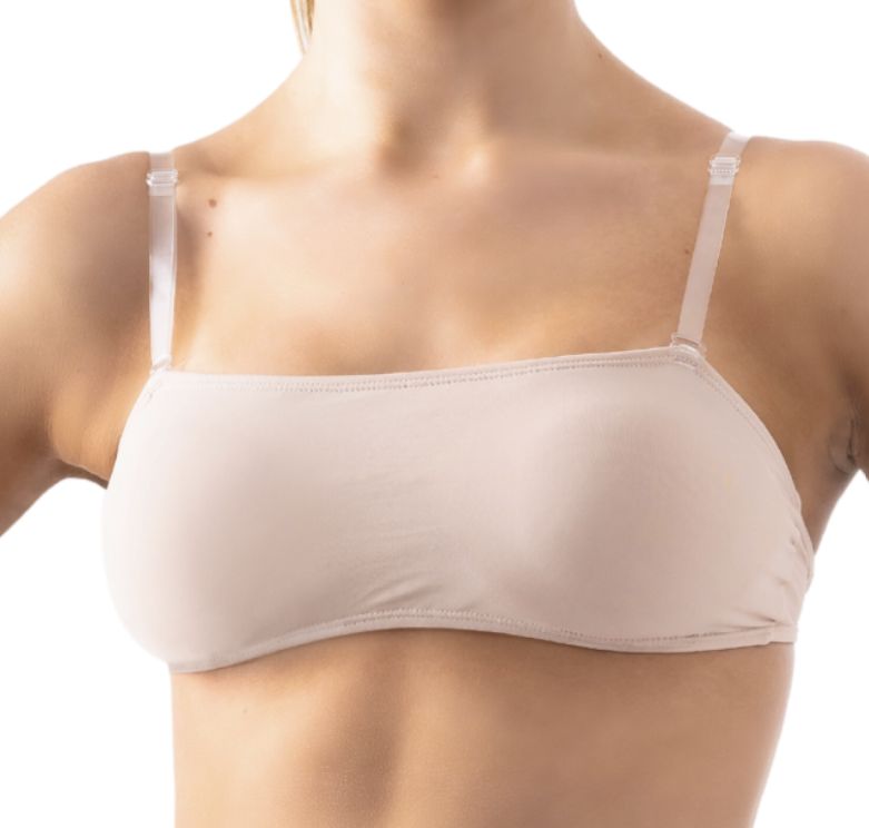 CLEAR BK BANDEAU BRA