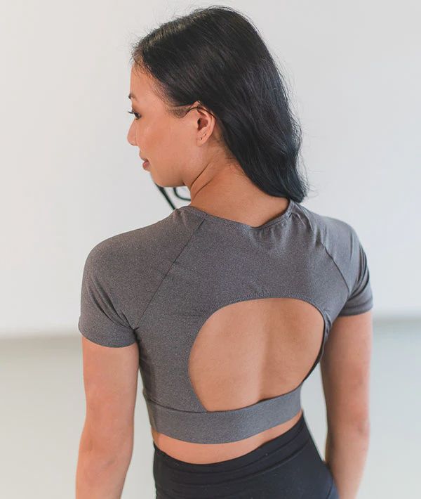 OPEN BACK CROP TOP