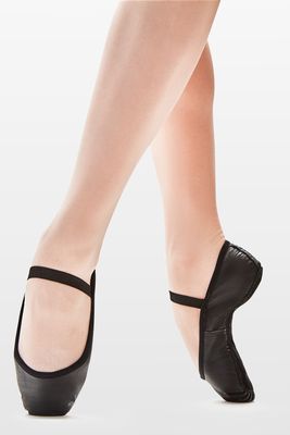 BALLET FULL SOLE - blk, white - SD69S - CHILD