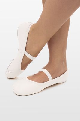 BALLET FULL SOLE - blk, white - SD69S - CHILD
