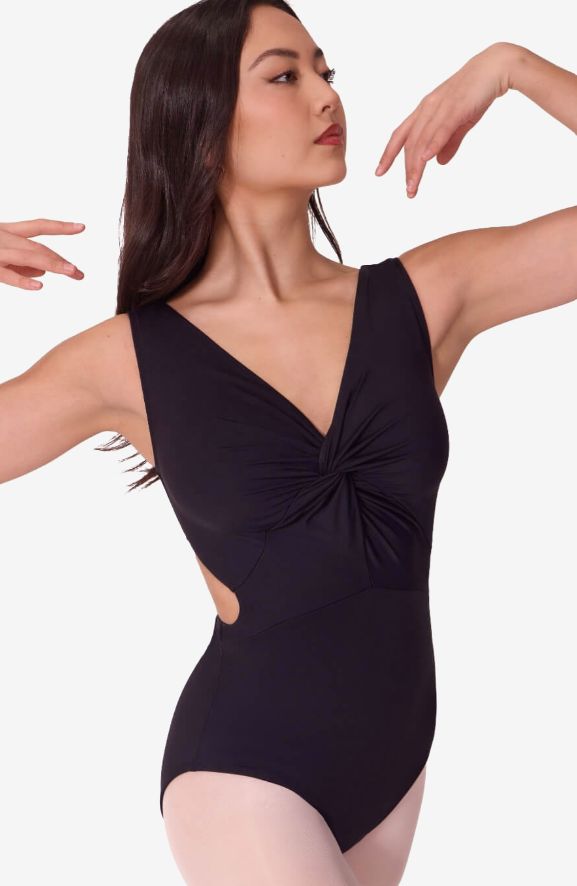 TWIST FRONT LEOTARD #EL104W