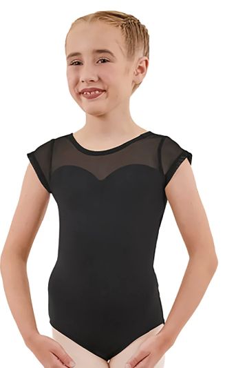 MESH SWEETHEART CAP SLV LEOTARD #41225C
