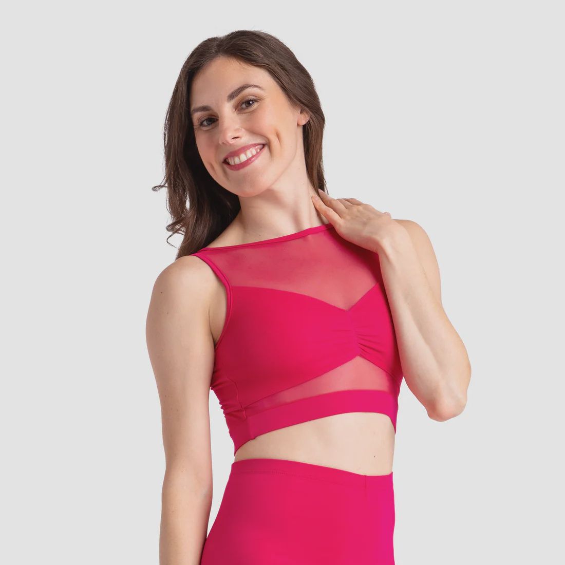 SLEEVELESS TOP w/MESH #TP48 - ADULT