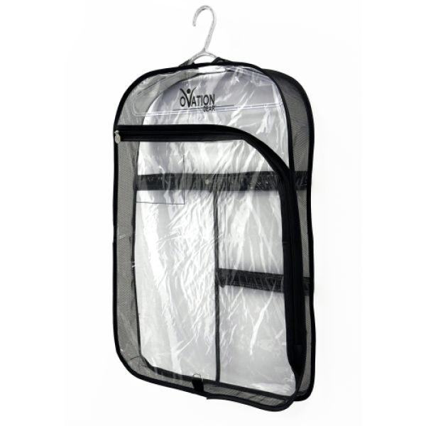 Gusseted Side-Zip Short Garment Bag #3245, Color: BLACK
