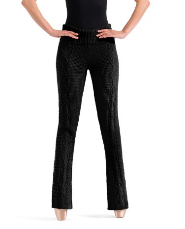 KNIT FLARE PANTS P80010