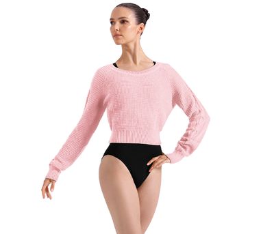 BOATNECK CROP KNIT TOP Z30042