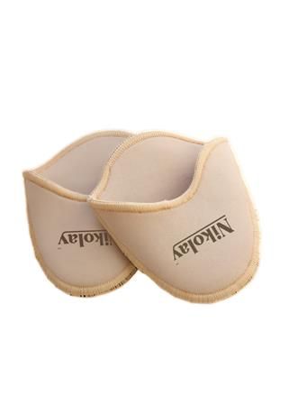 GEL TOE PADS 1008/1N (with HIGH BACK), Color: PALE BEIGE, Size: ONE SIZE