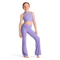 MESH PANEL CROP TOP #CZ30028, Color: LLC, Size: 6X-7