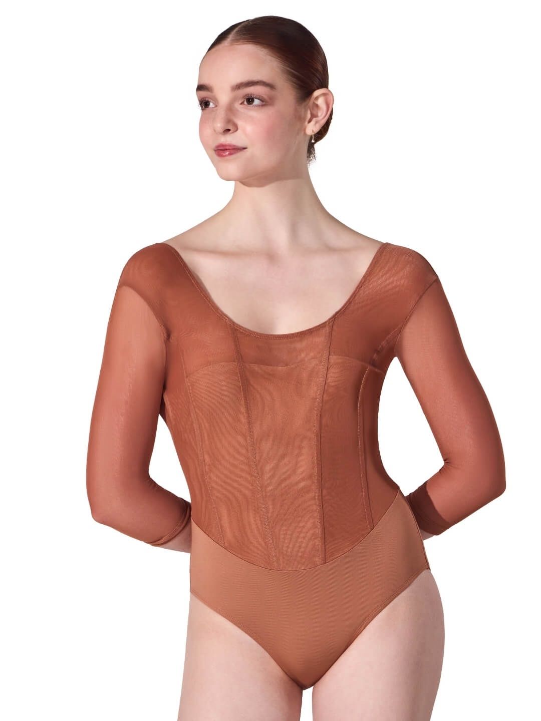 FRESCO 3/4 SLEEVE LEOTARD F12913W