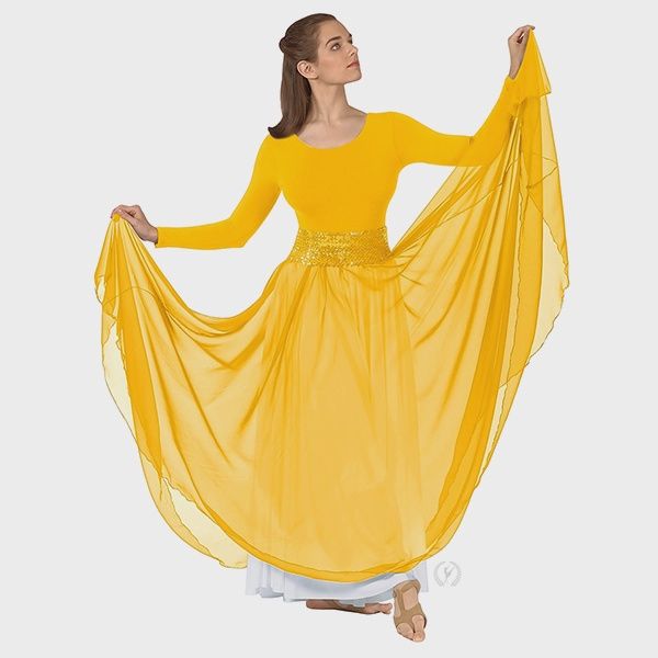 Chiffon Full Length Praise Skirt #39746