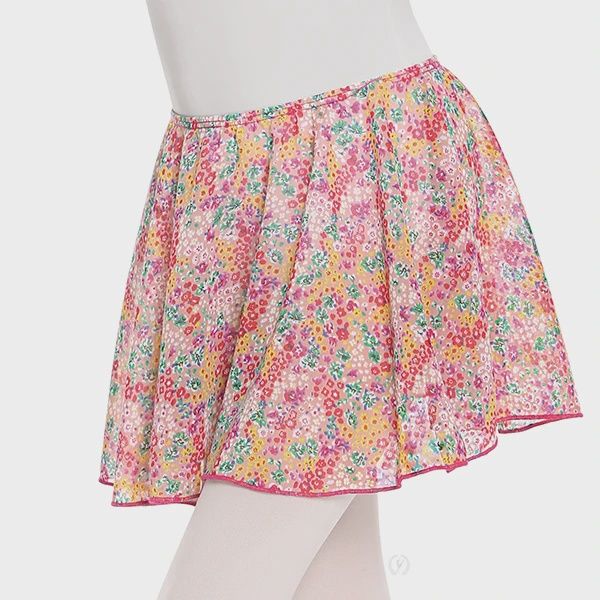 Chiffon Pull On Skirt 04283, Color: Raspberry, Size: XS/2/4