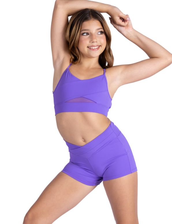 BOWIE GIRLS SOLID CAMI TOP 26301C, Color: LAVENDER, Size: 4-6