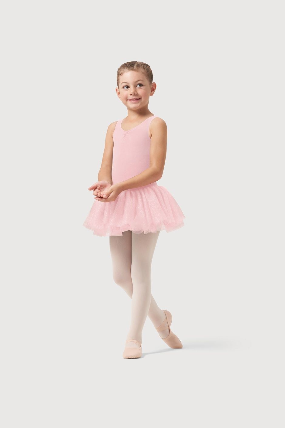 TANK TUTU DRESS NYLON CL1012N, Color: CDP, Size: 2/4