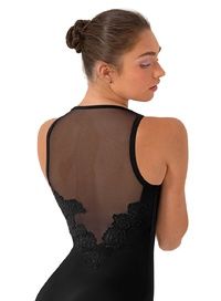 SCOOP NECK CAMI LEO L70029, Color: BLK, Size: P