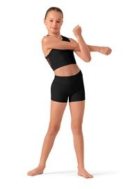 WAIST SHORTS CR90021, Color: BLK, Size: 6