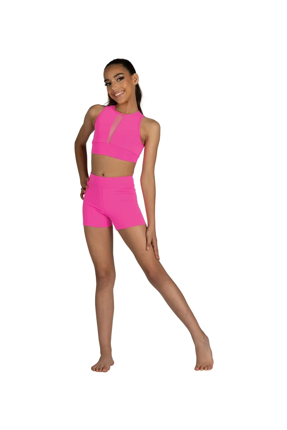 RUE GIRLS V-MESH TOP 25301C