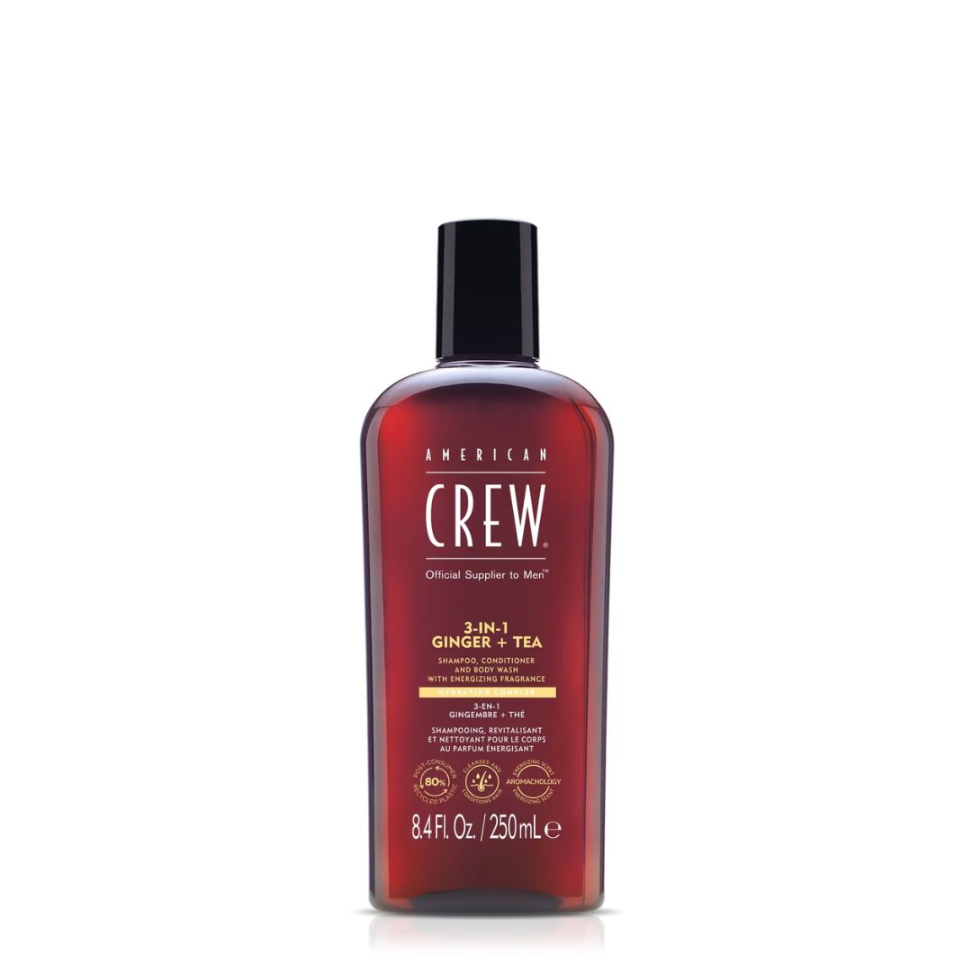 Shampooing 3 en 1 / Ginger + Tea / American Crew, Formats: 250ml