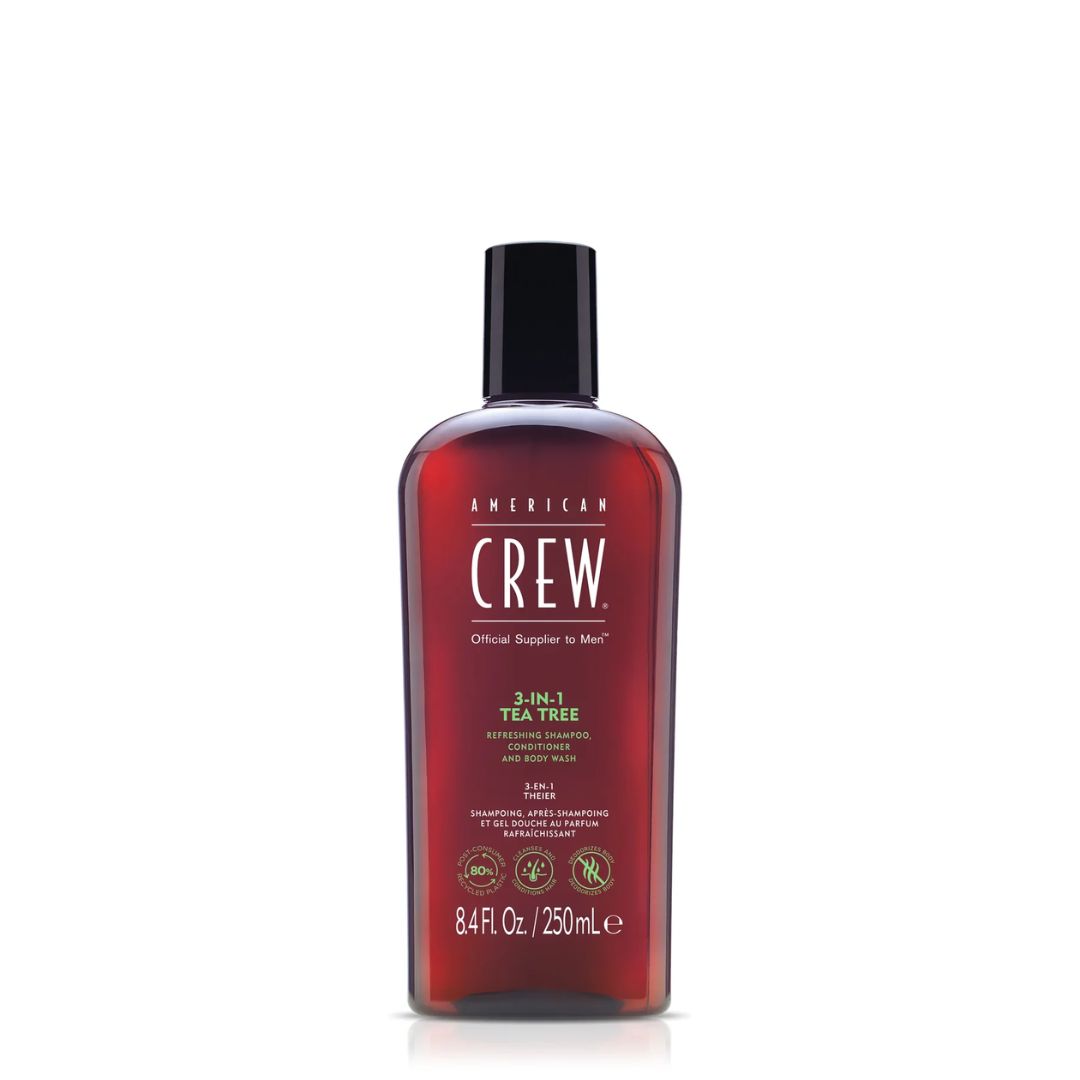 Shampooing 3 en 1 / Tea Tree / American Crew, Formats: 250ml