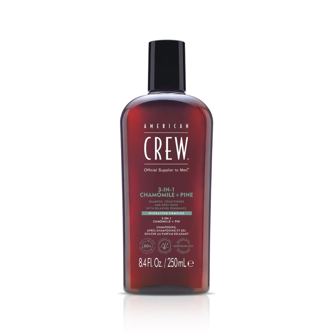 Shampooing 3 en 1 / Chamomile + Pine / American Crew, Formats: 250ml