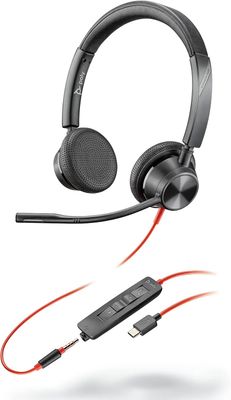 POLY   |   Blackwire 3325 Stereo  (USB-C/A) Headset