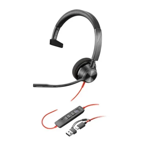 POLY  |  Blackwire 3310 MS Mono (USB-C) Headset