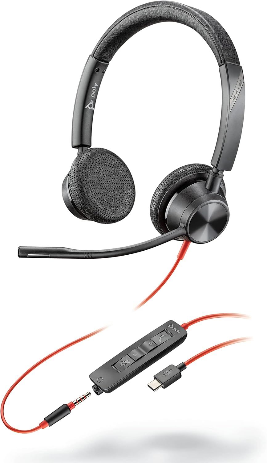 POLY  |  Blackwire 3325 Wired Stereo USB-C Headset