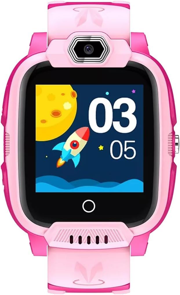 CANYON Jondy KW‑44 Kids Smartwatch – 4G, Camera, GPS, Music, SOS, Waterproof (Pink) Watch