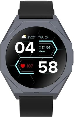 CANYON  |  Otto SW‑86 Smartwatch – Fitness Tracking, Heart Rate, Notifications, Waterproof (Black) Watch