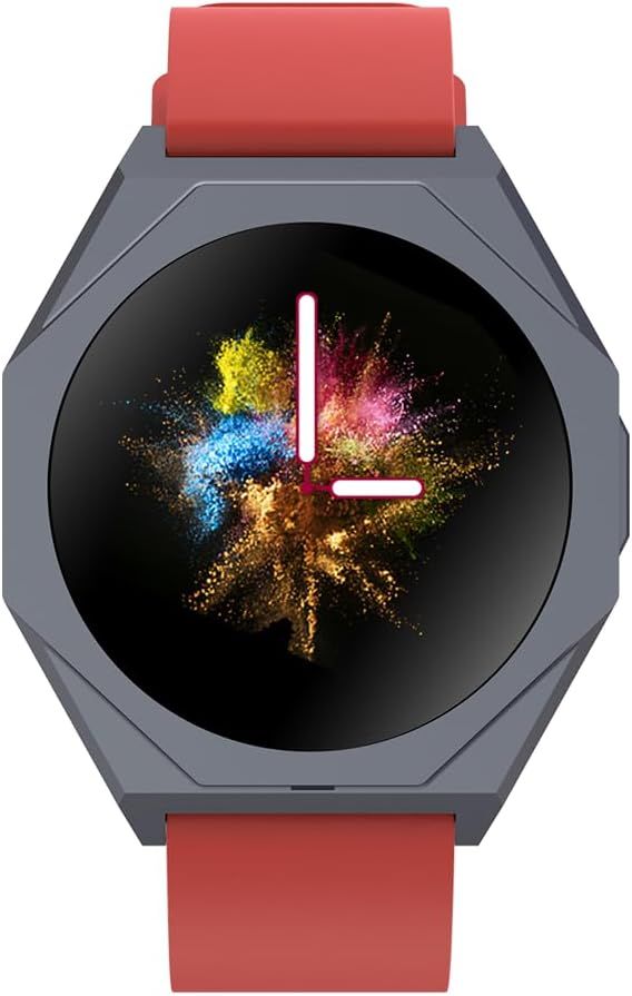 CANYON  |  Otto SW‑86 Smartwatch – Fitness Tracking, Heart Rate, Notifications, Waterproof (Red) Watch