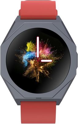CANYON  |  Otto SW‑86 Smartwatch – Fitness Tracking, Heart Rate, Notifications, Waterproof (Red) Watch