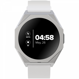 CANYON  | Otto SW‑86 Smartwatch – Fitness Tracking, Heart Rate, Notifications, Waterproof (Silver) Watch
