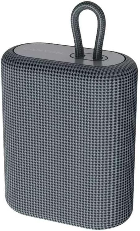 CANYON BSP‑4 Portable Bluetooth Speaker – 5W Output, Compact Wireless Audio (Dark Grey) Speaker