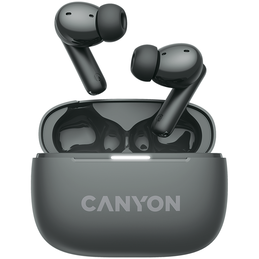 CANYON  |  OnGo TWS‑10 ANC+ENC Noise Cancelling Bluetooth (Grey) Headset