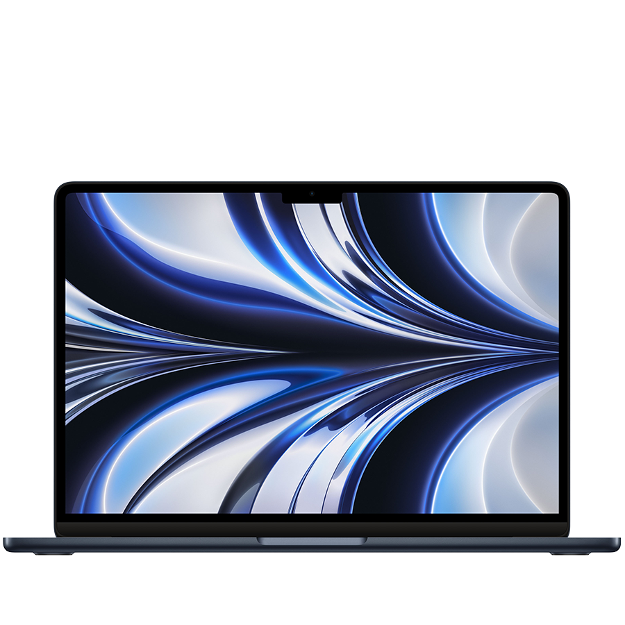 APPLE | 13-inch MacBook Air M2 (8-core CPU, 8-core GPU, 16GB RAM, 256GB SSD, 52.6Wh ≈ 13,800mAh Battery) – Notebook, Model A2681, Midnight