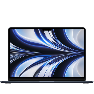 APPLE | 13-inch MacBook Air M2 (8-core CPU, 8-core GPU, 16GB RAM, 256GB SSD, 52.6Wh ≈ 13,800mAh Battery) – Notebook, Model A2681, Midnight