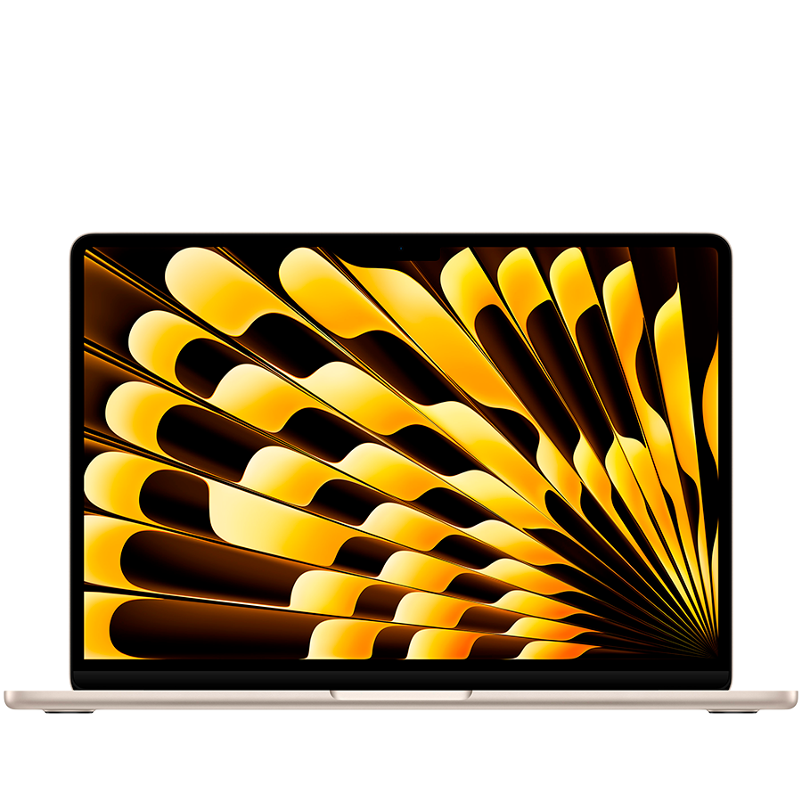 APPLE | 13-inch MacBook Air M4 (10-core CPU, 10-core GPU, 24GB RAM, 512GB SSD, 58.3Wh ≈ 15,350mAh Battery) – Notebook, Model A3240, Starlight