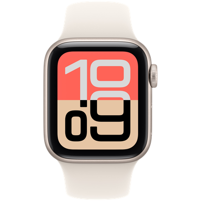 APPLE  |  Watch SE 3 GPS + Cellular 44mm Aluminium Case with Sport Band – M/L, Model A3328, 308 mAh Battery (Up to 18 Hours), Starlight