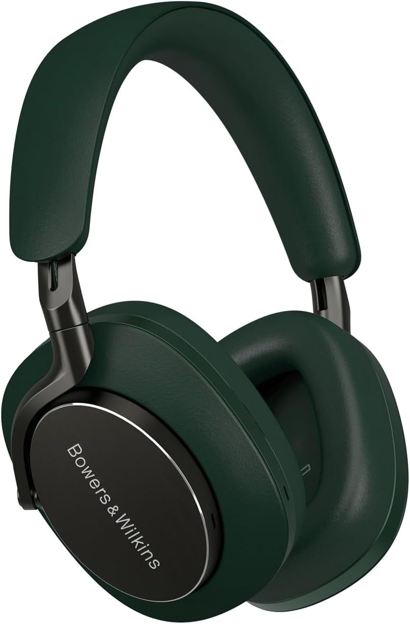 BOWERS &amp; WILKINS  |  Px8 Flagship Noise Cancelling Wireless Over‑Ear Headphones, Bluetooth 5.0, Quick Charge, 30 Hours High‑Resolution Playback, Built‑In Microphone – Dark Forest
