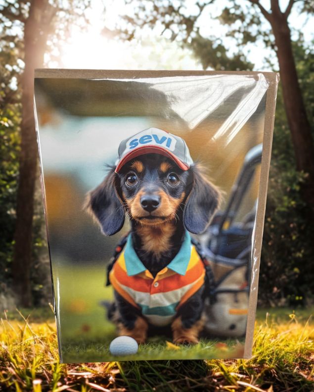 Sevi the Golfing Dachshund