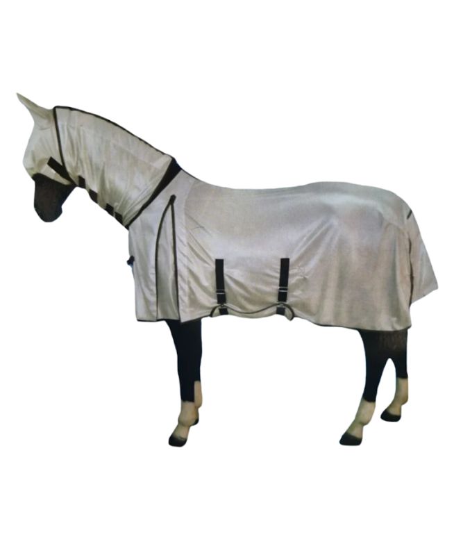 Horse Masters Mesh Fly Rug Combo Silver