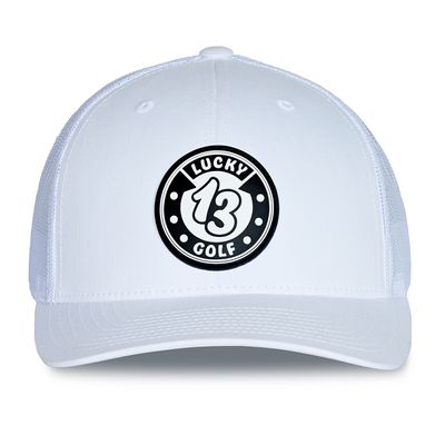 White Lucky 13 Golf Hat White Lucky 13 Golf Hat