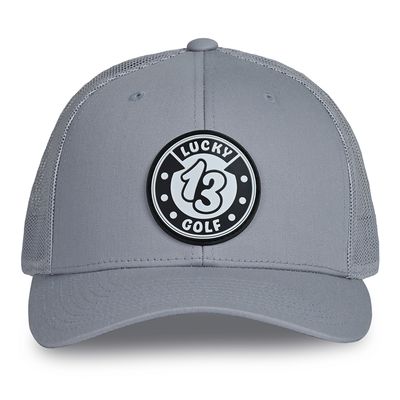 Gray Lucky 13 Golf Hat Gray Lucky 13 Golf Hat