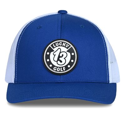 Royal/White Lucky 13 Golf Hat