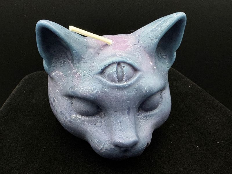 Cat Head Candle