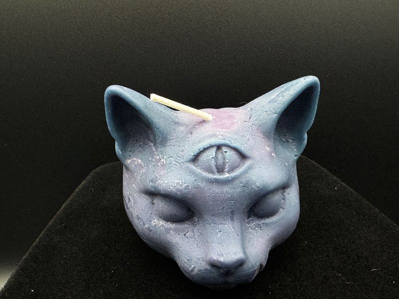 Cat Head Candle