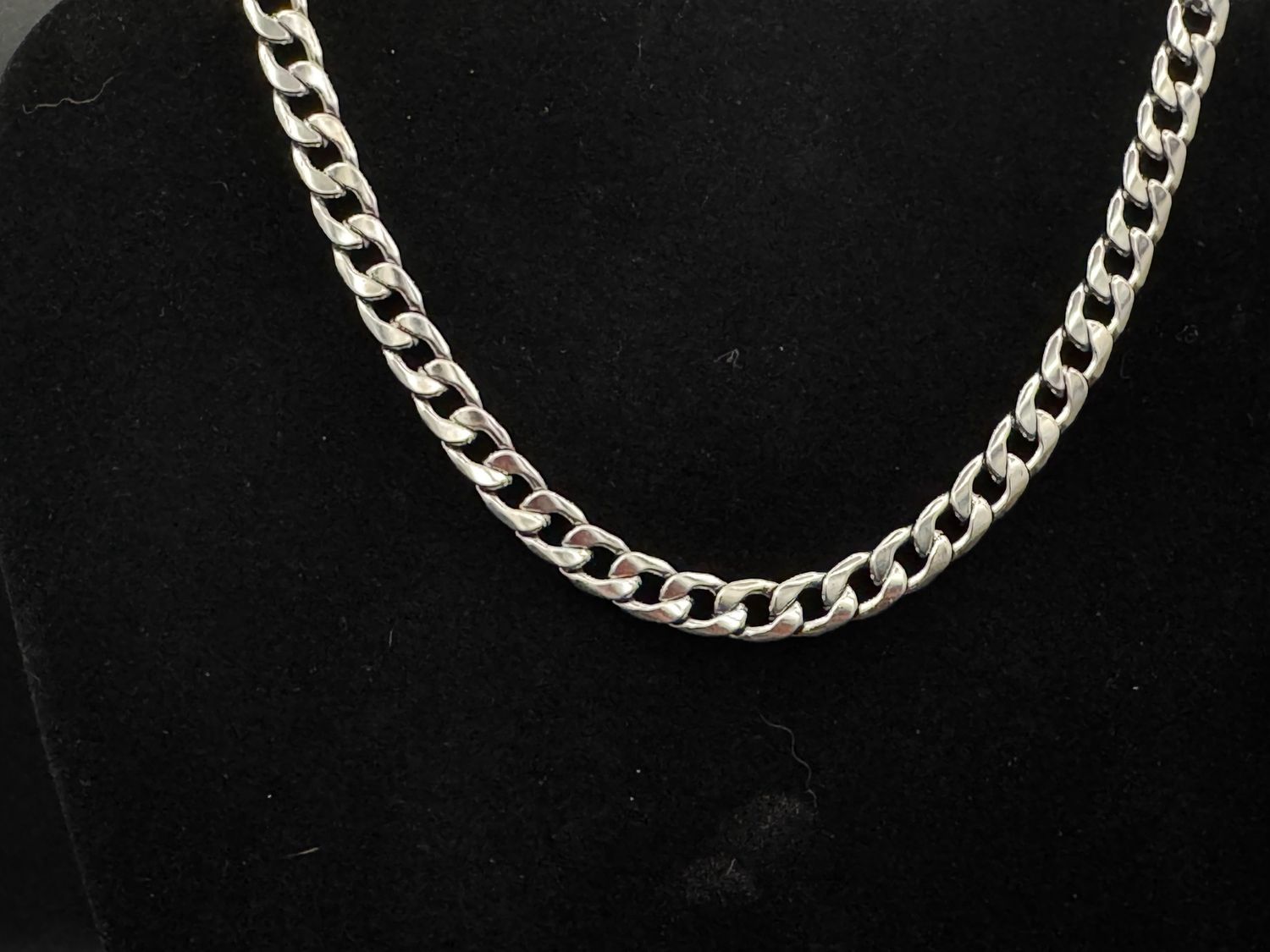 KC- THIN Steel Chain, Size: Miami Cuban