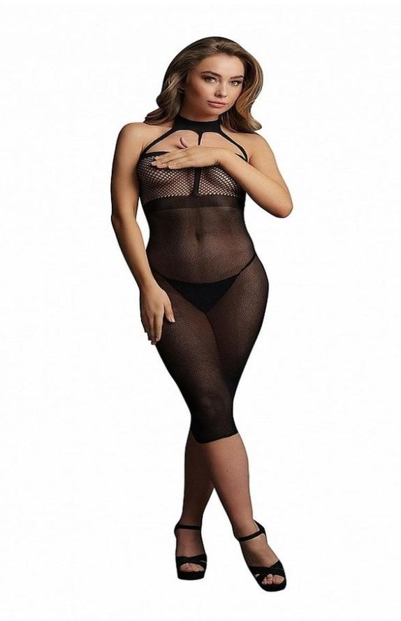 Le Desir High Neck Dress - O/S - Black