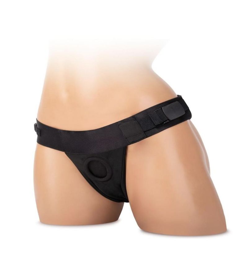 WhipSmart T-Back Harness - Plus Size - Black