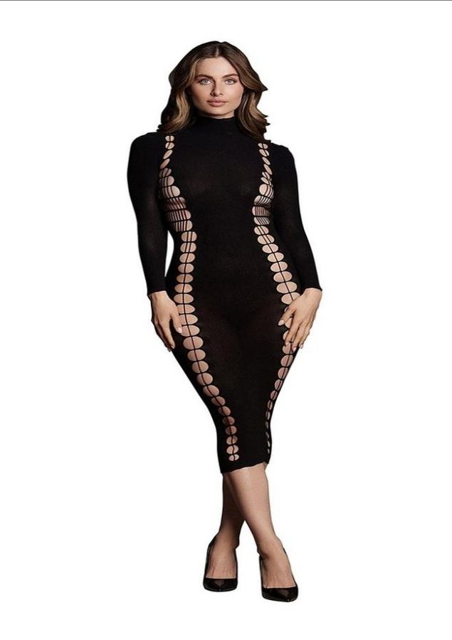 Le Desir Shade Carme XI Dress with Turtleneck - OS - Black